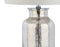 Emilia 24.5" Trellis Pattern Glass LED Table Lamp