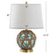 Andrews 21.5" LED Glass/Rope Table Lamp
