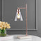 Lorena 22.25" Modern Glam Metal/Marble LED Table Lamp
