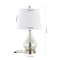 Dino 21" Farmhouse Industrial Iron/Glass LED Table Lamp with USB Charging Port