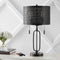 Hank 27" Industrial Farmhouse Iron LED Table Lamp with USB Charging Port