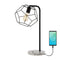 Penta 23.5" Industrial Farmhouse Head-Adjustable Iron LED Task Lamp with USB Charging Port