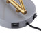 Lynn 15" Swing Arm Modern Midcentury Iron USB Charging Port LED Sconce