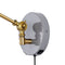 Lisa 18" Swing Arm Modern Midcentury Iron USB Charging Port LED Sconce