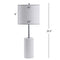 Aksel 25.5" Marble LED Table Lamp