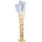 Bamboo Brass 65.5" LED Floor Lamp