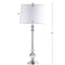 Elizabeth 33" Crystal/Metal LED Table Lamp