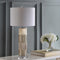Genevieve 30" Glass/Crystal LED Table Lamp
