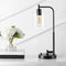Axel Modern 23" Iron/Seeded Glass Farmhouse Industrial USB Charging LED Task Lamp