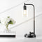 Axel Modern 23" Iron/Seeded Glass Farmhouse Industrial USB Charging LED Task Lamp
