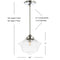 Kurtz Adjustable Drop Metal/Glass LED Pendant