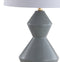 Alba 29" Geometric Ceramic/Metal LED Table Lamp