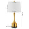Cooper 26" Classic French Country Iron LED Table Lamp with USB Charging Port