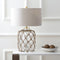 Mer 26.5" Glass and Rope LED Table Lamp