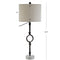 Mercer 32.5" Metal/Marble LED Table Lamp