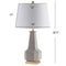 Ariel 26.5" Cement LED Table Lamp