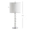 Cary 27.5" Modern Stacked Crystal/Metal LED Table Lamp