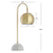 Stephen 23.5" Metal/Marble LED Table Lamp