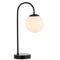 Arco 18.25" Iron/Glass Minimalist Mid Century Globe LED Table Lamp