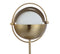 Casi 17.5" Iron/Glass Art Deco Mid Century Globe LED Table Lamp