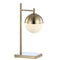 Marcel 21" Iron/Glass Art Deco Mid Century Globe LED Table Lamp