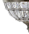 Regina Crystal/Metal Empire LED Pendant