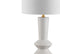 Ziggy 27" Ceramic/Iron Contemporary Glam LED Table Lamp