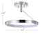 Owen 17.5" Dimmable Integrated LED Metal Semi Flush Mount