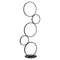 Pluto Stacked Circles 45" Contemporary Modern Iron/Aluminum Integrated LED Floor Lamp