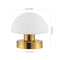 Zoe 5.75" Bohemian Farmhouse Iron Rechargeable Integrated LED Table Lamp