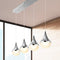 Elyse Teardrop Modern Mid-Century Iron/Acrylic Integrated Linear LED Pendant