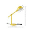 Curtis 20.25" Vintage Industrial Iron Adjustable Dome Shade LED Task Lamp with USB Charging Port