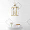 Ruth 11" Traditional Classic Lantern Metal/Glass LED Pendant