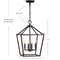 Pagoda Lantern Metal LED Pendant