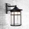 Campo Outdoor Wall Lantern Crackled Glass/Metal Integrated LED Wall Sconce