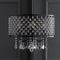 Gigi Metal/Crystal Adjustable LED Drop Chandelier