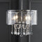 Avah Metal/Crystal Adjustable LED Drop Chandelier