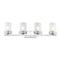 Fairfax Metal/Frosted Glass Contemporary Glam LED Vanity Light