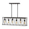 Marion 37.75" Adjustable Iron Farmhouse Rustic LED Dimmable Pendant