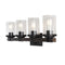 Bungalow Iron/Seeded Glass Rustic Farmhouse LED Vanity Light