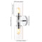 Jules Edison 16.5" Cylinder Iron/Seeded Glass Farmhouse Contemporary LED Wall Sconce