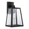 Pasadena 9" Iron/Glass Modern Industrial Angled LED Outdoor Lantern