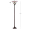 Smith Tiffany Style 70.5" Torchiere LED Floor Lamp