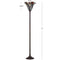 Williams Tiffany Style 71" Torchiere LED Floor Lamp