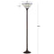 Moore Tiffany Style 68.57" Torchiere LED Floor Lamp
