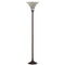White Tiffany Style 70" Torchiere LED Floor Lamp
