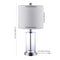 Abner 21" Glass Modern Contemporary USB Charging LED Table Lamp