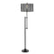 Noah 64.5" Modern Industrial Iron Height-Adjustable LED Floor Lamp