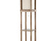 Etagere 63.5" Rustic Bohemian Wooden LED 3-Shelf Floor Lamp with Pull-Chain
