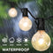 Indoor/Outdoor 25 ft. Contemporary Rustic Incandescent G40 Bistro Globe Bulb String Lights